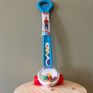 Fisher-Price Blue Push Ball Popper Toddler Toy